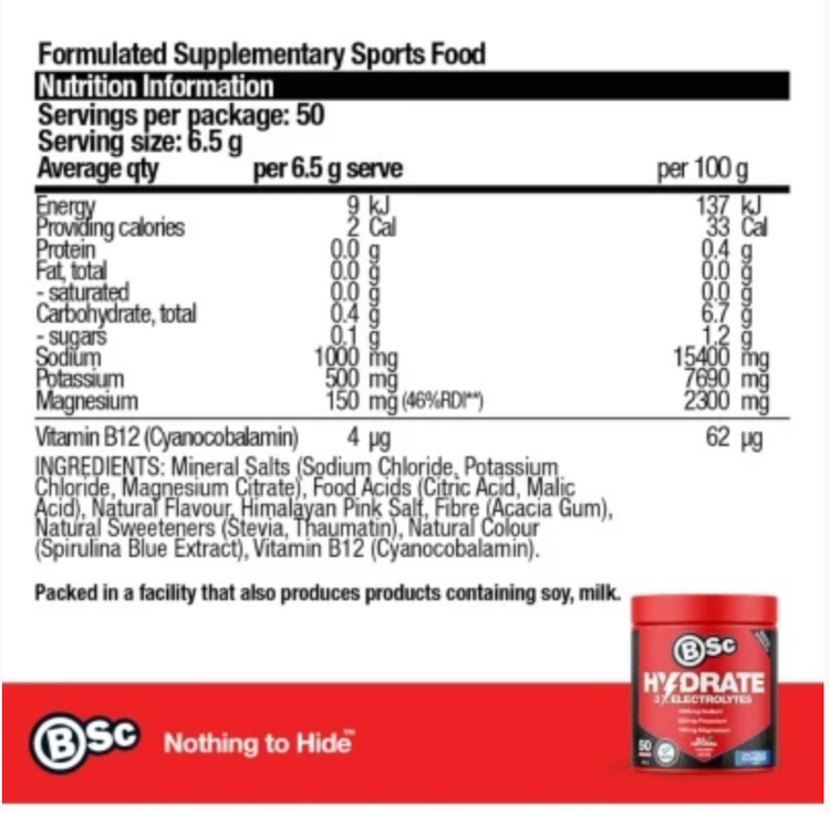 BSC Hydrate Electrolytes 50sv