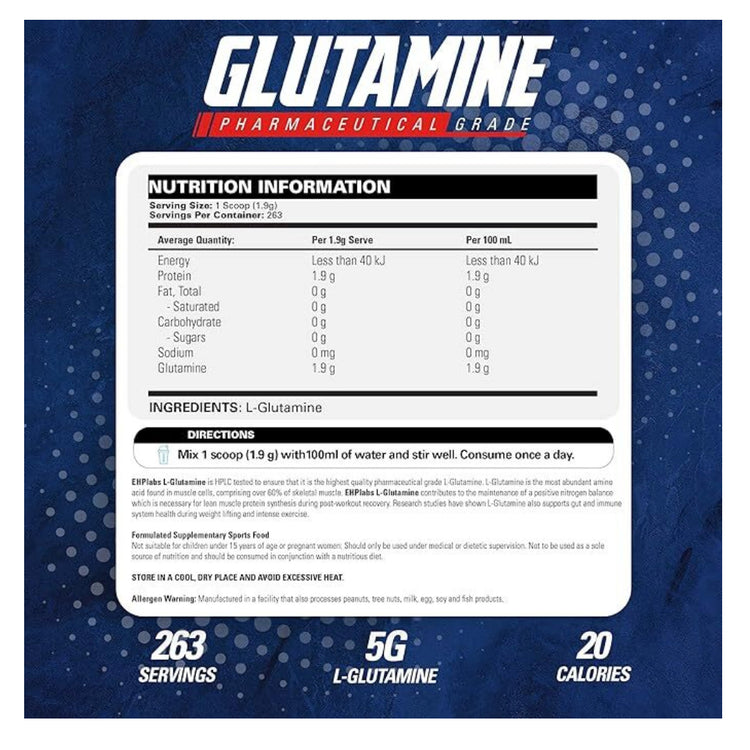 EHP Labs Glutamine 500g