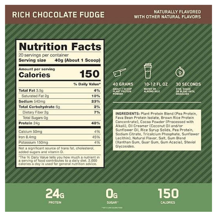 Optimum Nutrition 100% Gold Standard Plant Protein 20sv