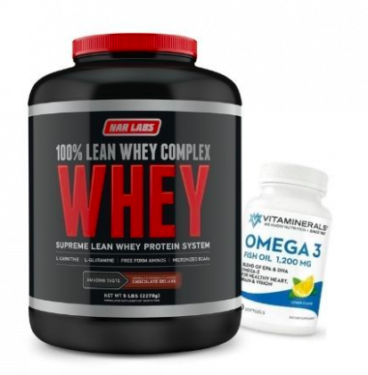 Narlabs Lean Whey 5lb DATED 12/21 + Free Vitaminerals Omega 3